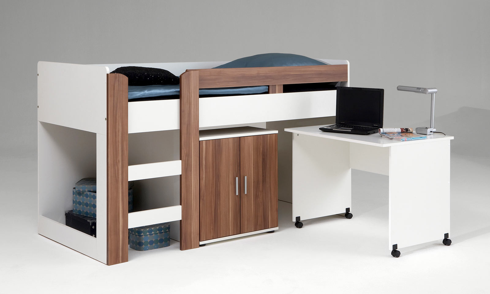 Kinderbett hochbett spielbett kinderhochbett jugendbett pedro 5 ... Schlafzimmer in weiß einrichten